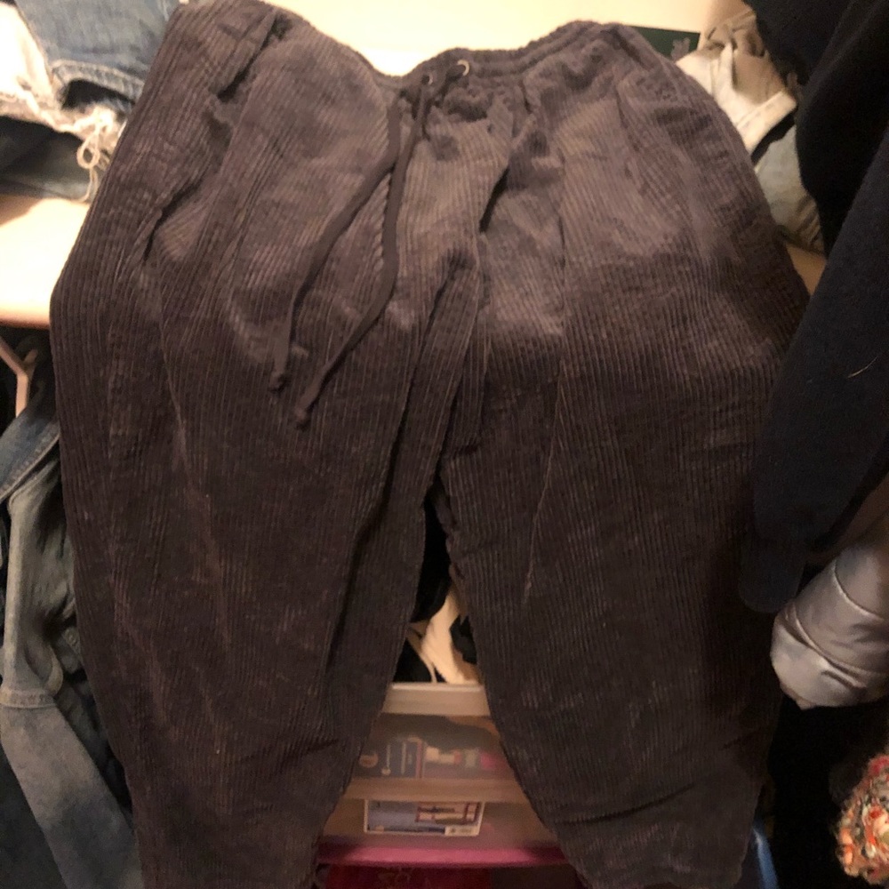 Corduroy draw string pants